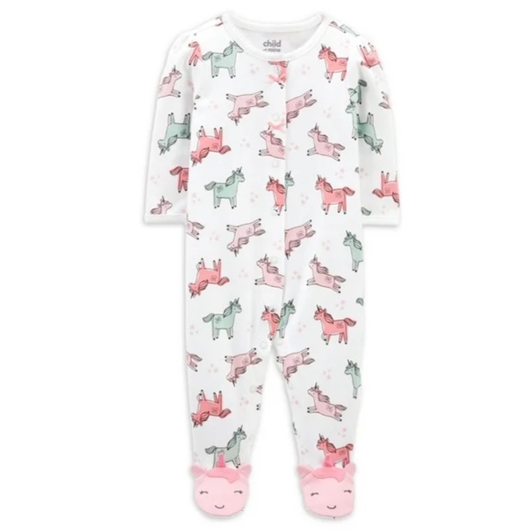CARTER's Child of Mine: Baby Girls' Unicorn Sleep N Play - Picture 1 of 8